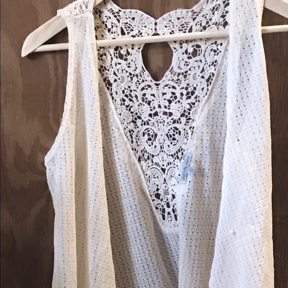 👛Cardigan Color Cream👓Charlotte Russe💋