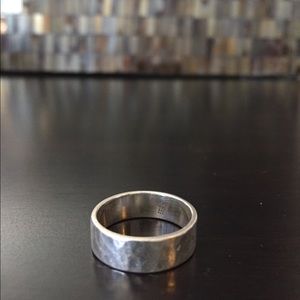 Hammered Sterling Silver Ring (Amore Band)