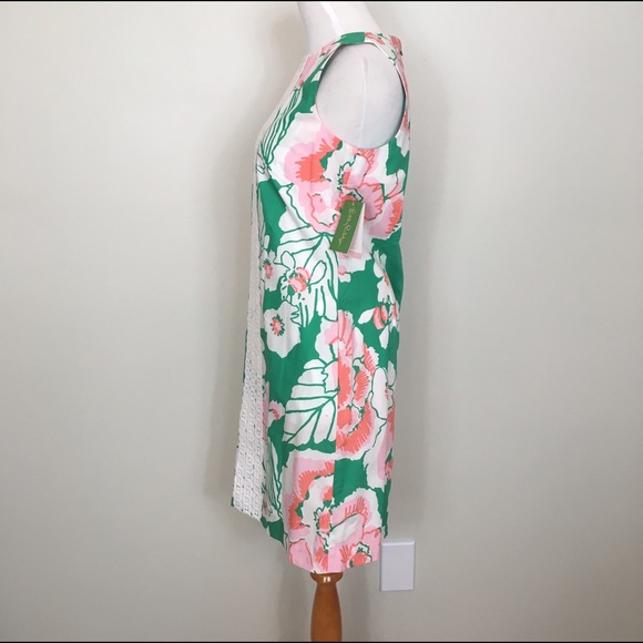 NWT Lilly Pulitzer worth shift dress floral green - Picture 4 of 8