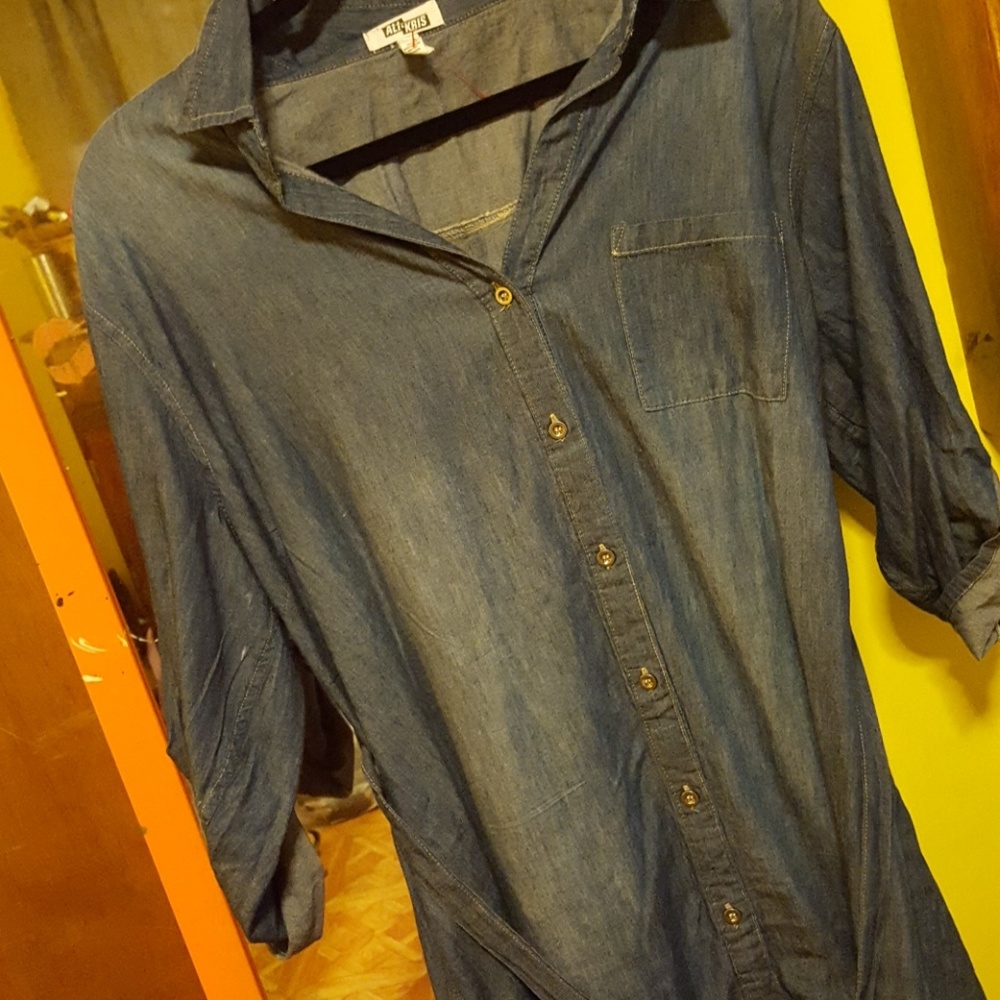 Chambray shirt dress!