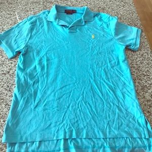 Polo Ralph Lauren Custom Fit Blue Polo Shirt