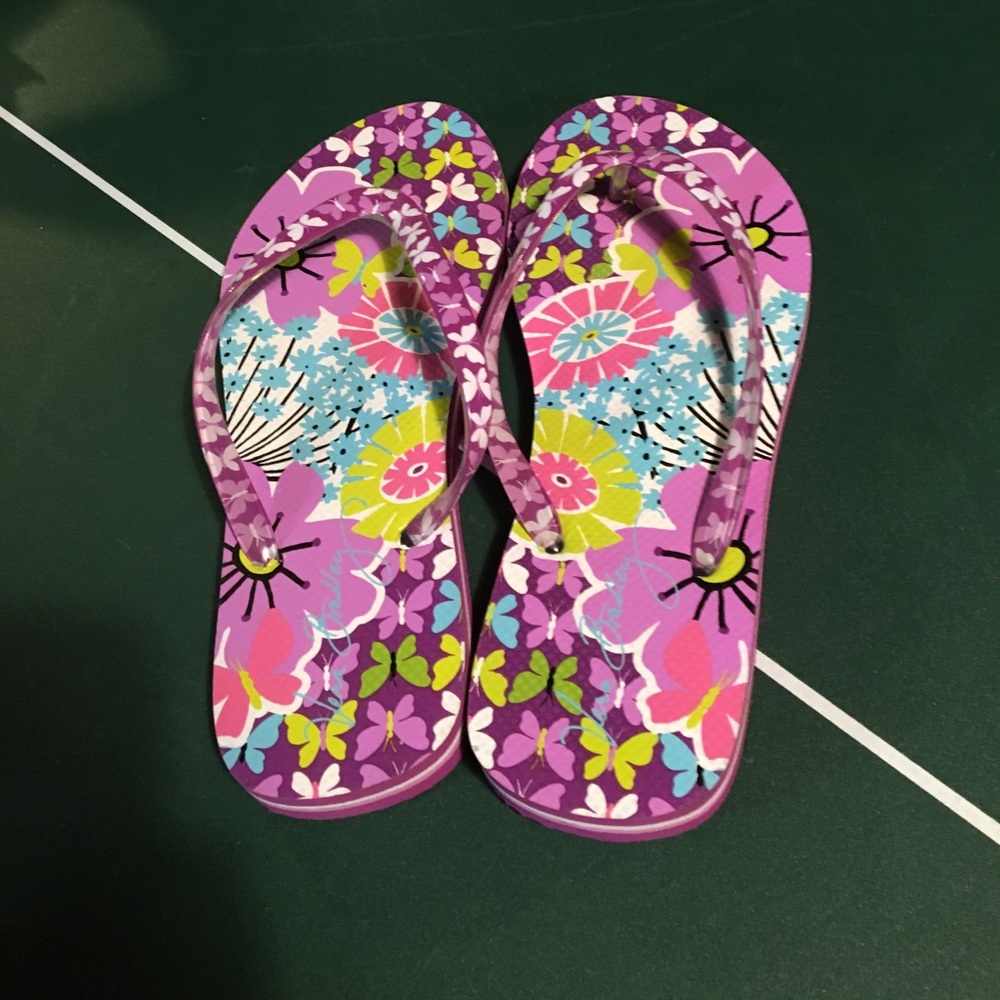 Brand new, never worn Vera Bradley flip flops