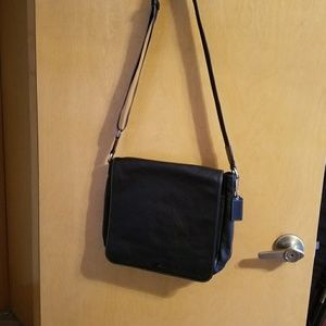 Coach leather messenger bag