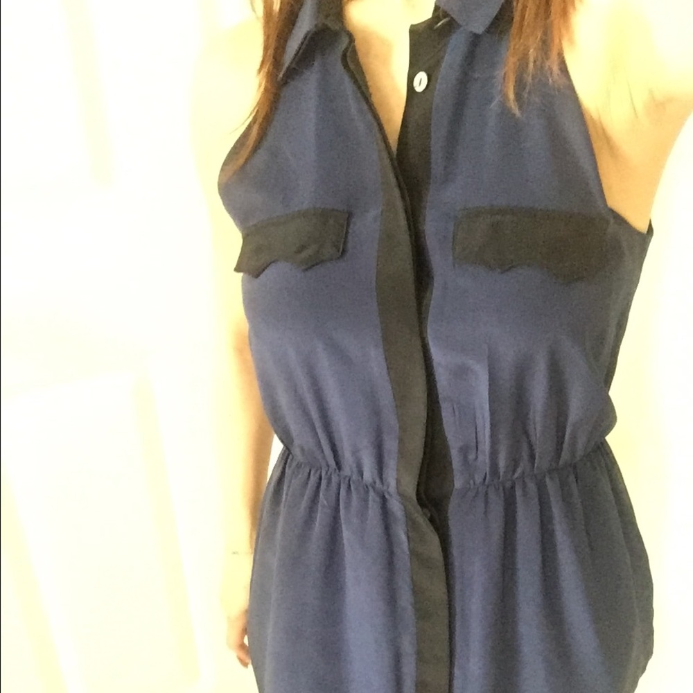 Porter Grey Silk Shirt dress
