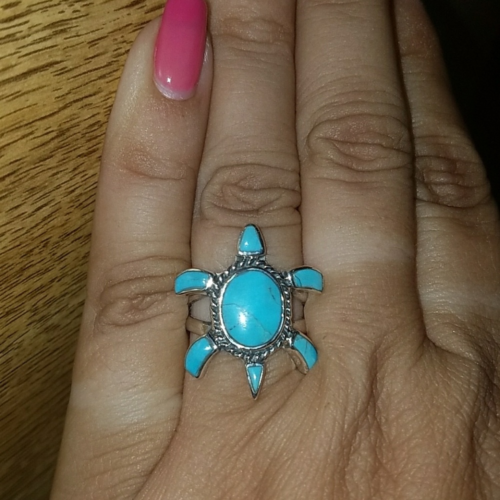 TURQUOISE TURTLE RING