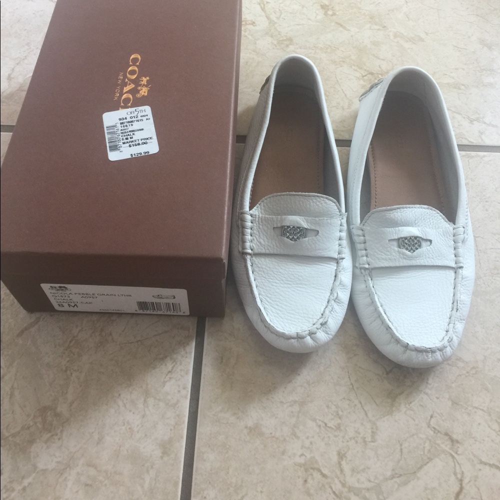Coach leather loafers