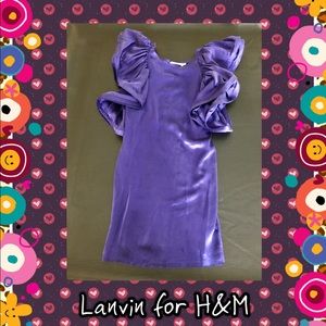Lanvin H&M Ruffle 100% Silk Dress - Sz4