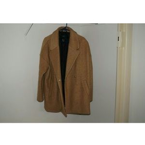 Tan Wool blend boucle coat