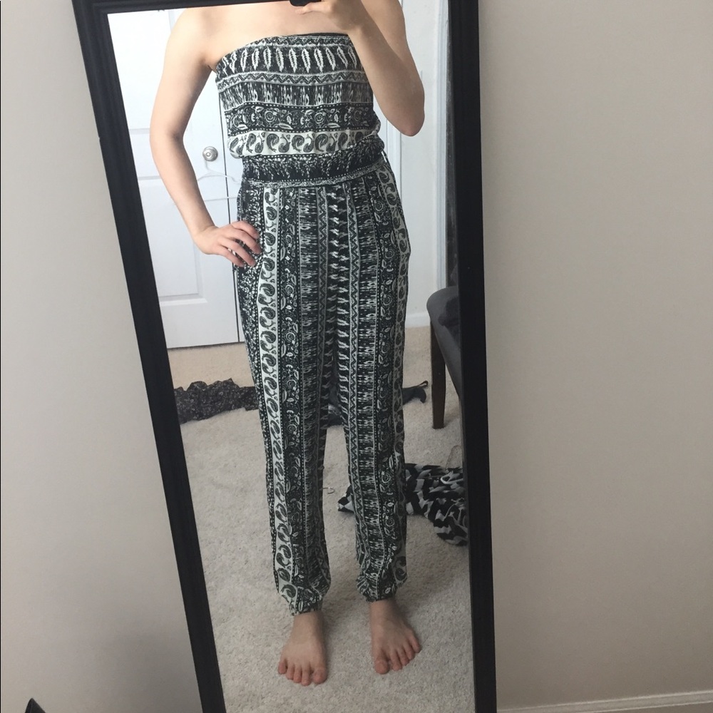 Forever 21 strapless jumpsuit
