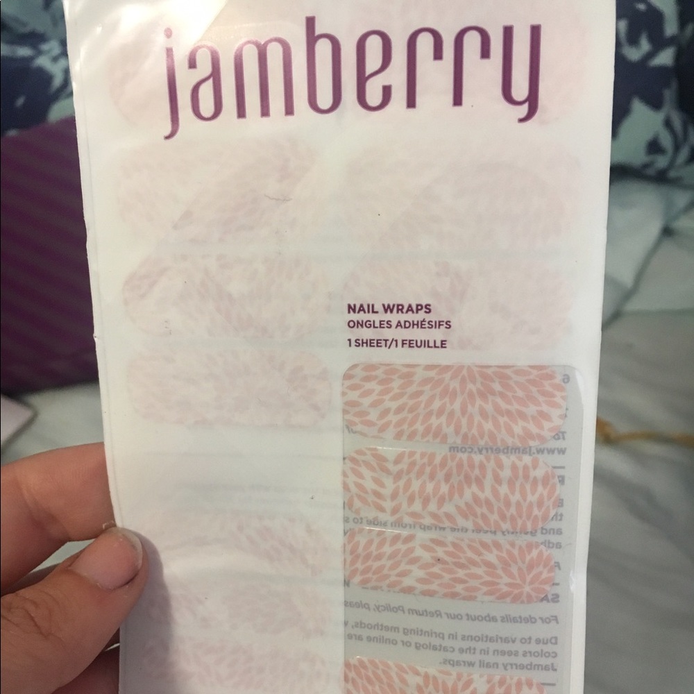 Brand new "Rose Quartz Lotus" Jamberry wraps