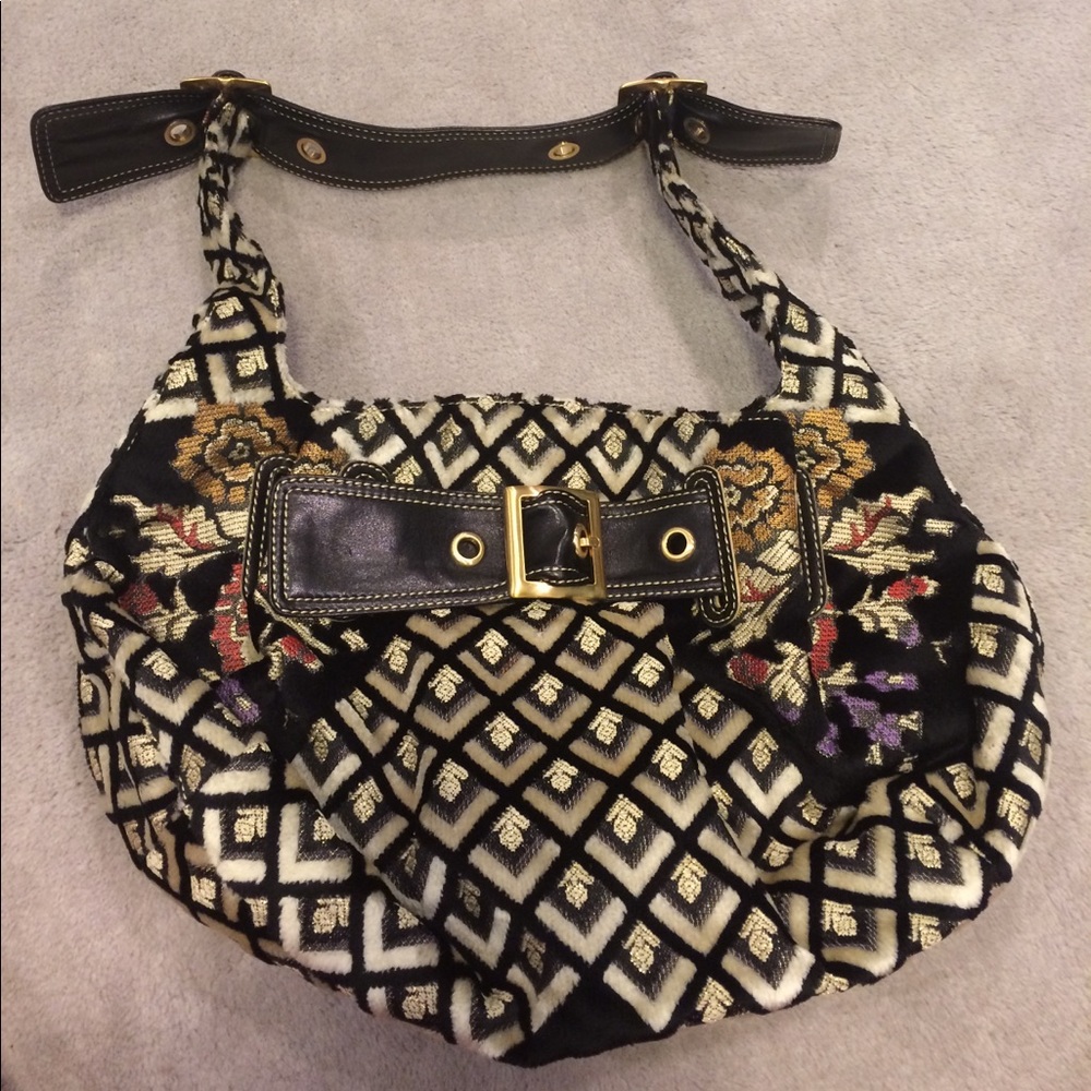 Max NY floral hand bag. Excellent condition.