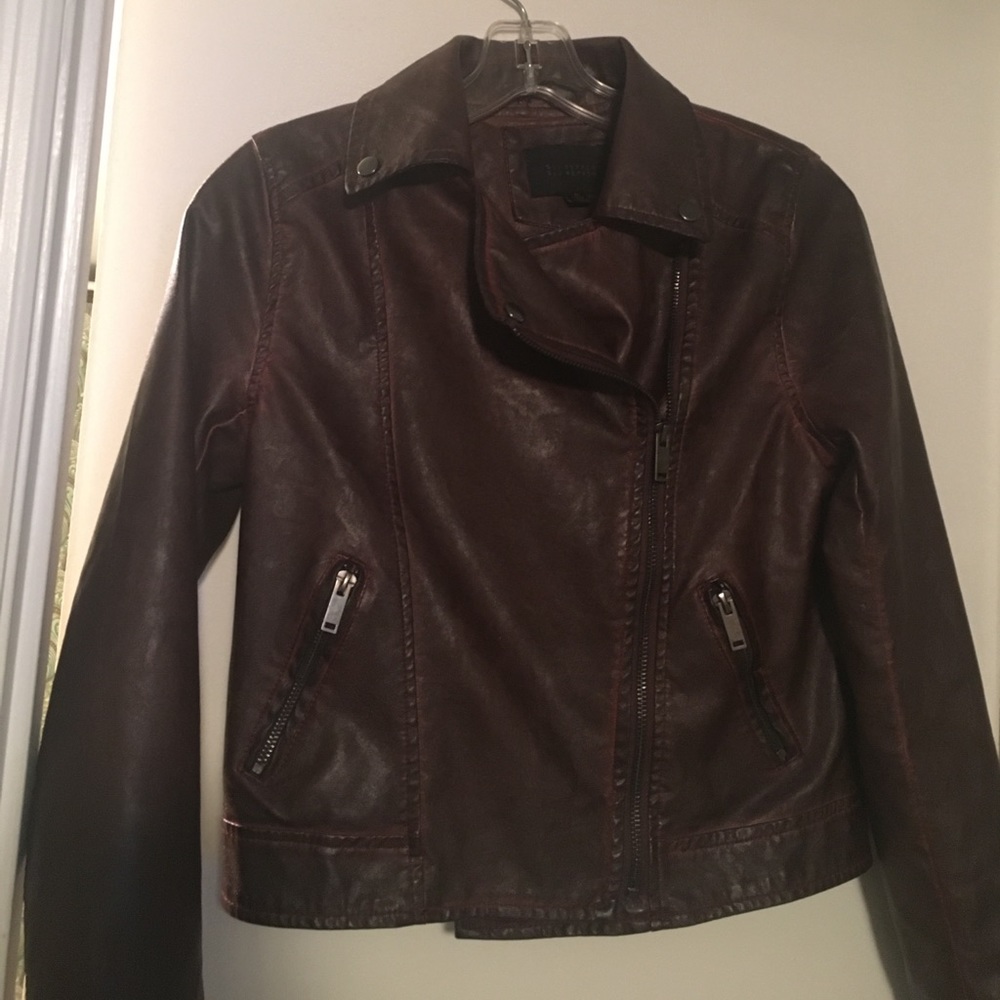 Blu Pepper Faux Leather Jacket