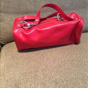 Red leather Handbag