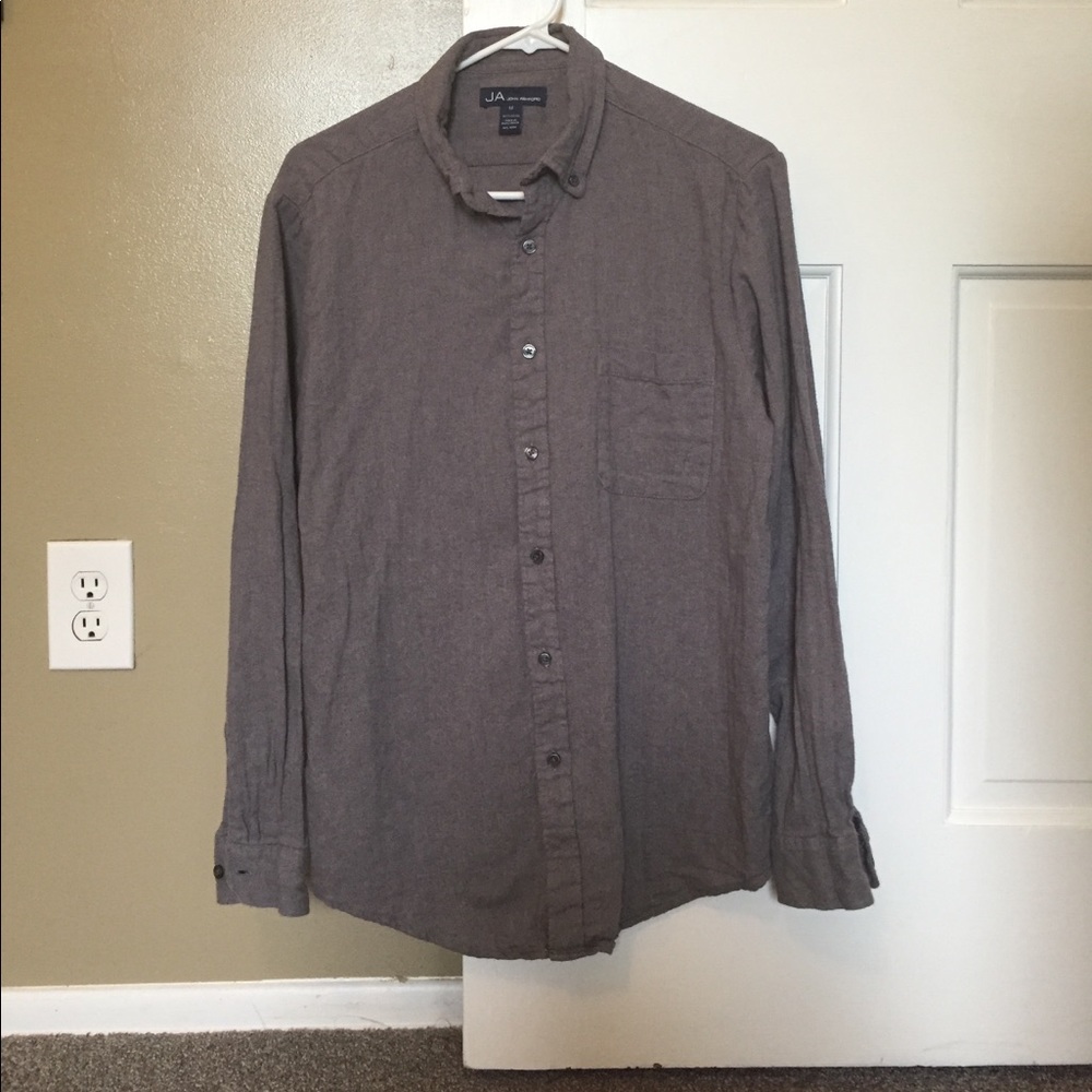 John Ashford Dark Gray Button Up