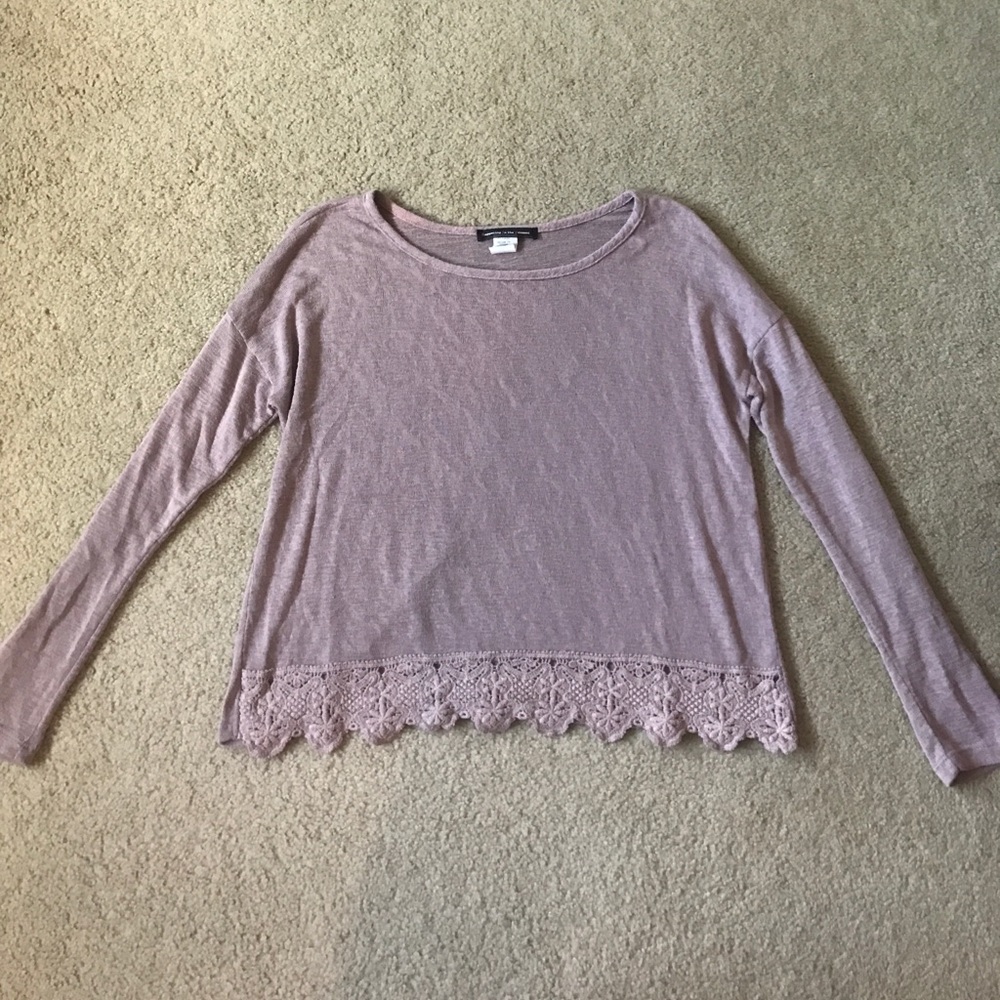 Mauve long sleeve shirt