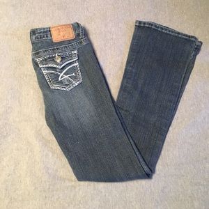 Amethyst boot cut dark wash jeans