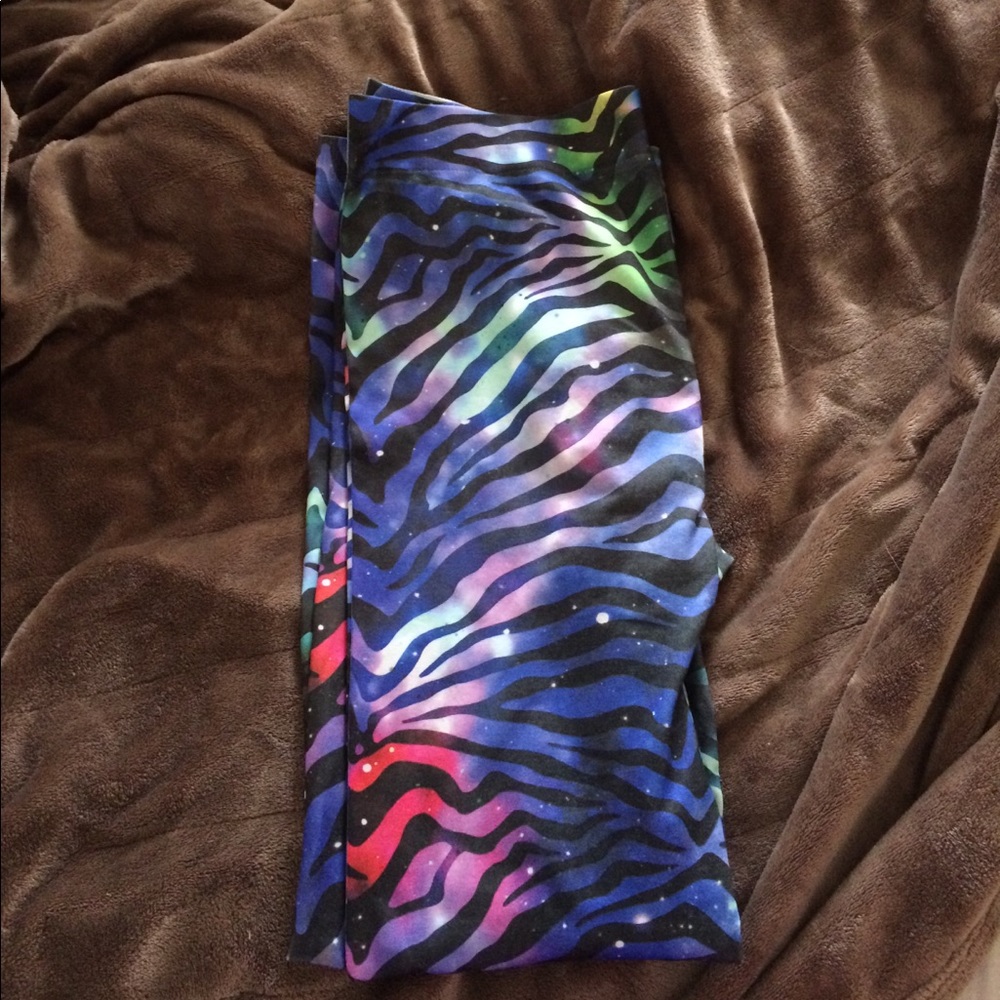 Galaxy Zebra seamless leggings
