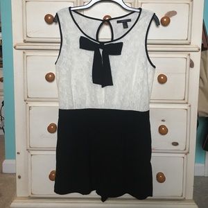 Lace top romper. Size L.