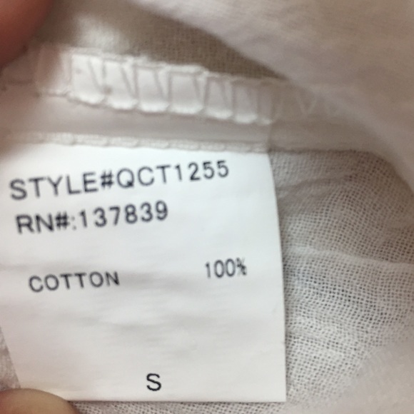 ❗️S-L Ivory Short Sleeve Lightweight top - Picture 5 of 5