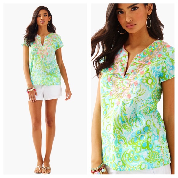 Lilly Pulitzer Tops - FINAL DROP Lilly Pulitzer Sea Breezy Tunic Top