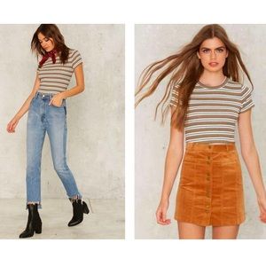 After Party by Nasty Gal Kennedy Striped Tee