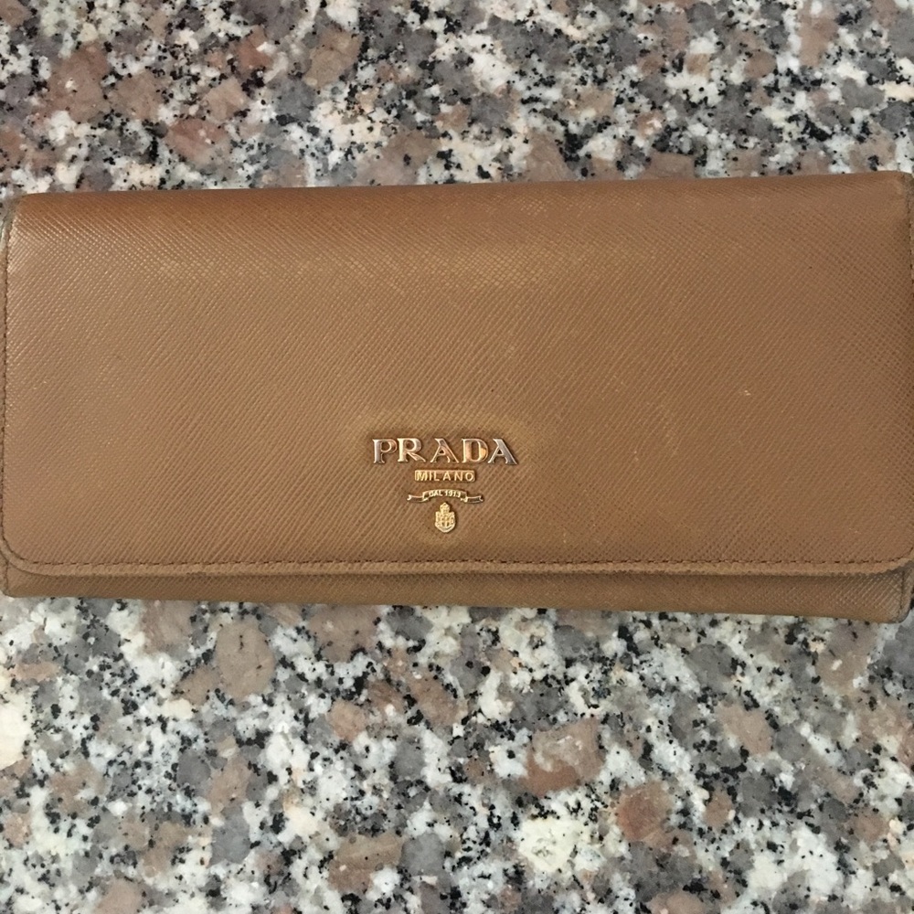 Prada Saffiano Continental Wallet