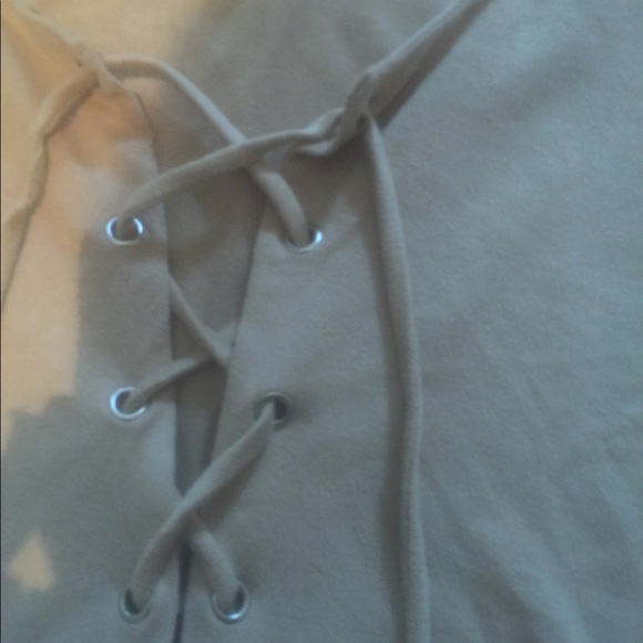 New Suede Tan Long sleeve Dress - Picture 2 of 2