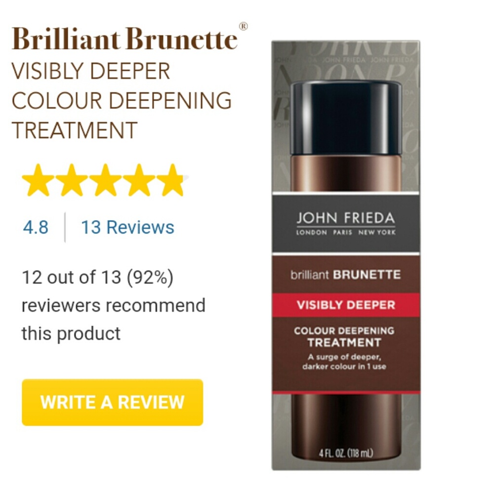 John Frieda Brilliant brunette color deepening