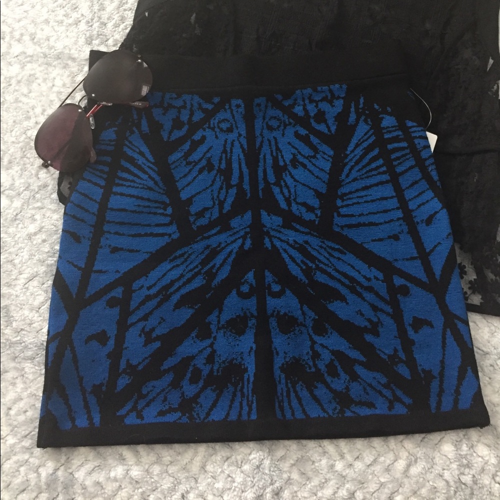 Windsor Royal Blue Knit Skirt M