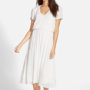 Wayf blouson midi dress