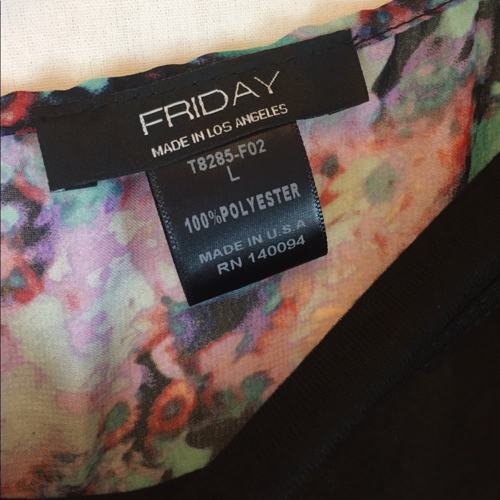 Lilac Fringe Floral Kimono - Picture 4 of 4