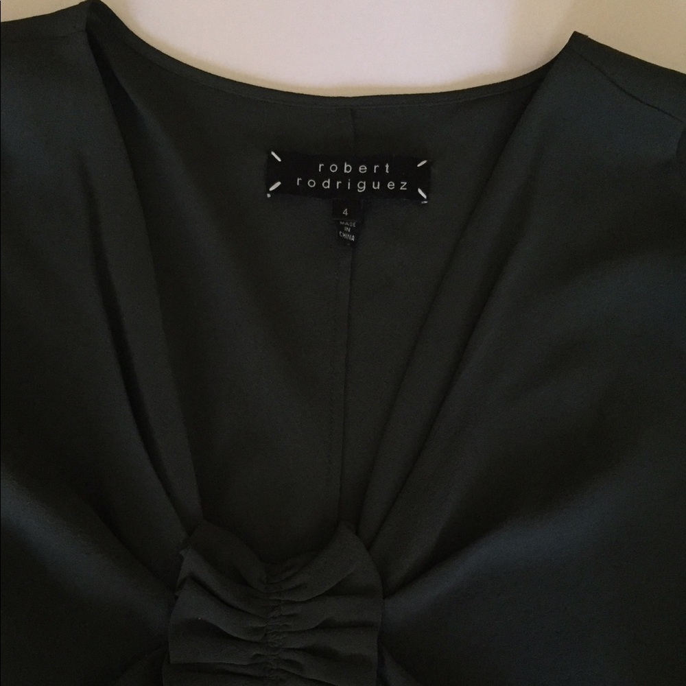 ROBERT RODRIGUEZ Silk Crepe Sleeveless Top - Picture 5 of 6