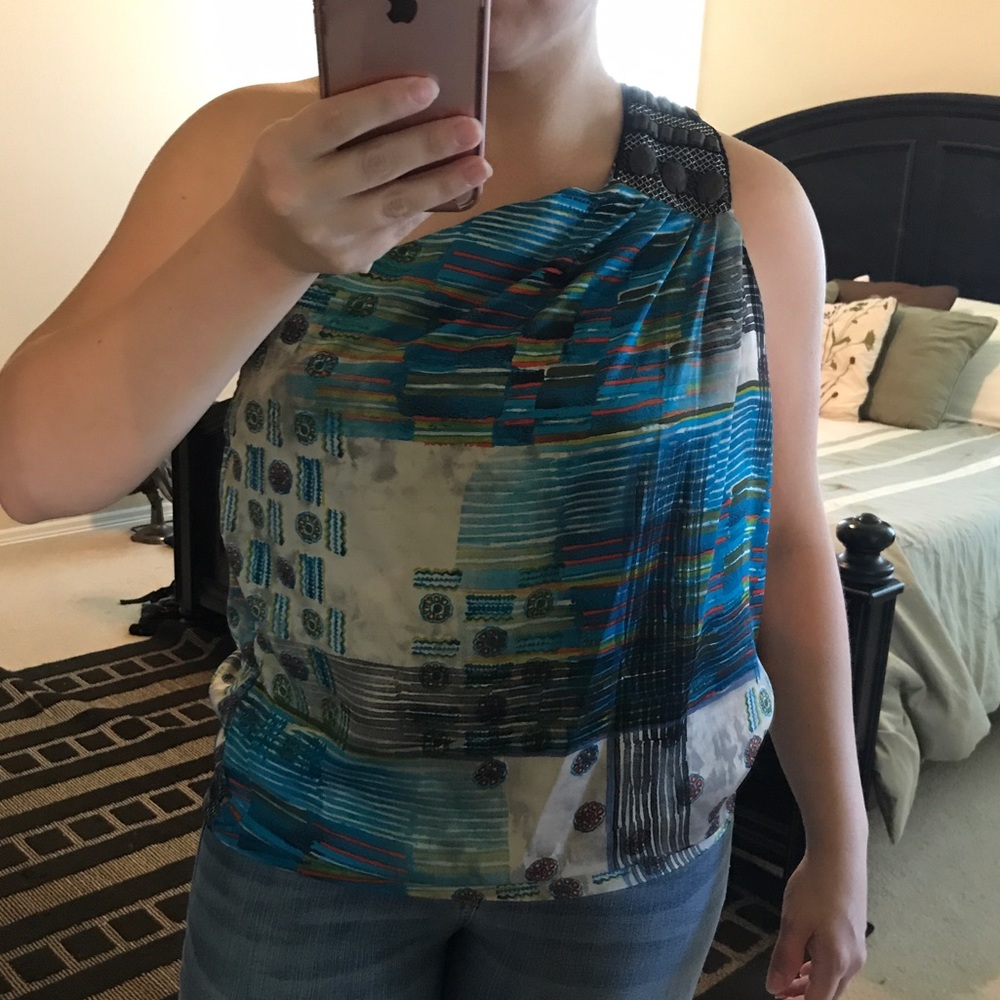 Asymmetric  top with thin elastic at the bottom