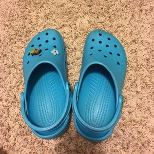 Blue crocs