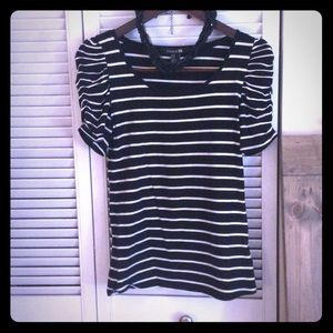 Black and white striped shirt