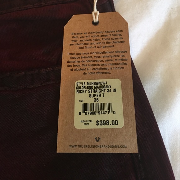 Men's brand new true religion! Size 36 34! - Picture 2 of 4