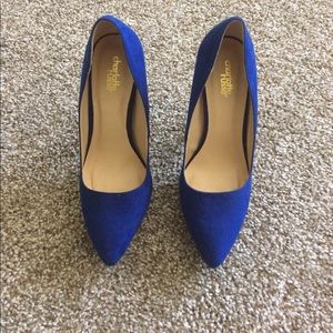 Royal blue pumps