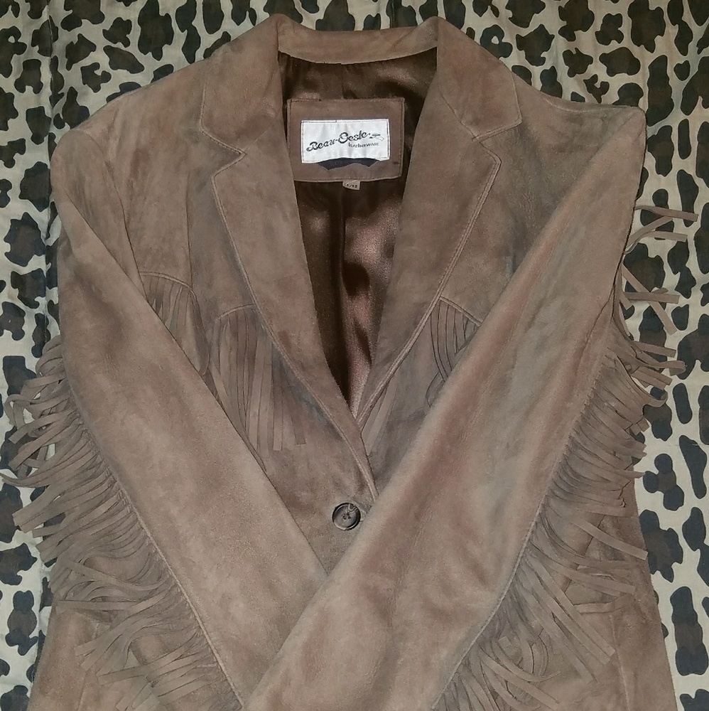 Vintage Beau-Geste women's western leather jacket