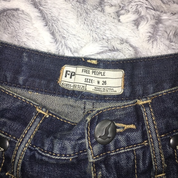 Free People Soft & Relaxed Cut-Off Denim Shorts - Picture 4 of 6