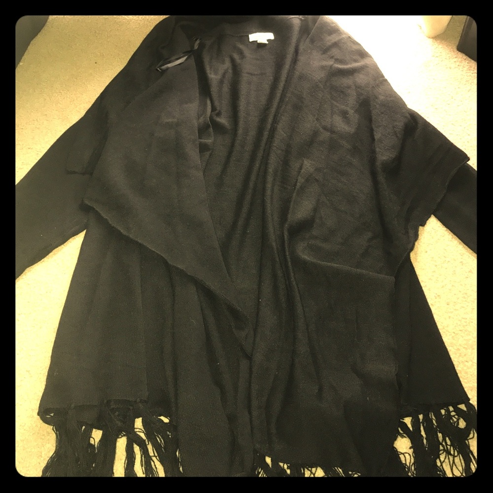 Black cardigan