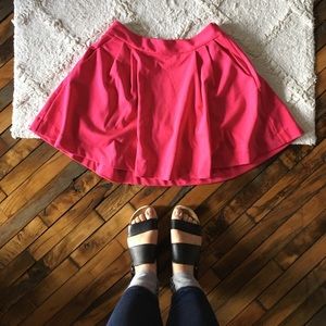 Joe Fresh pink pockets skirt with zipper