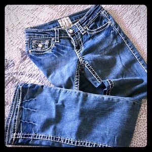 🏆 BRAND NEW LA IDOL JEANS w/ crystal buttons