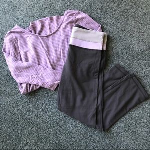 🌟SALE🌟 Lululemon Gray Wunder Under Crops