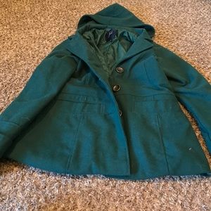 Sea foam peacoat