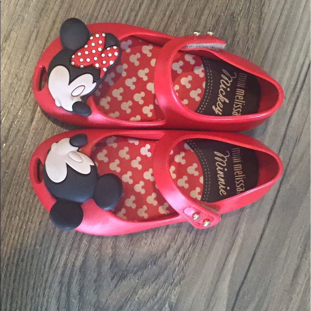 Mini Melissa Mickey and Minnie shoes
