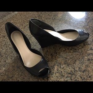 Calvin Klein Peep Toe Wedges