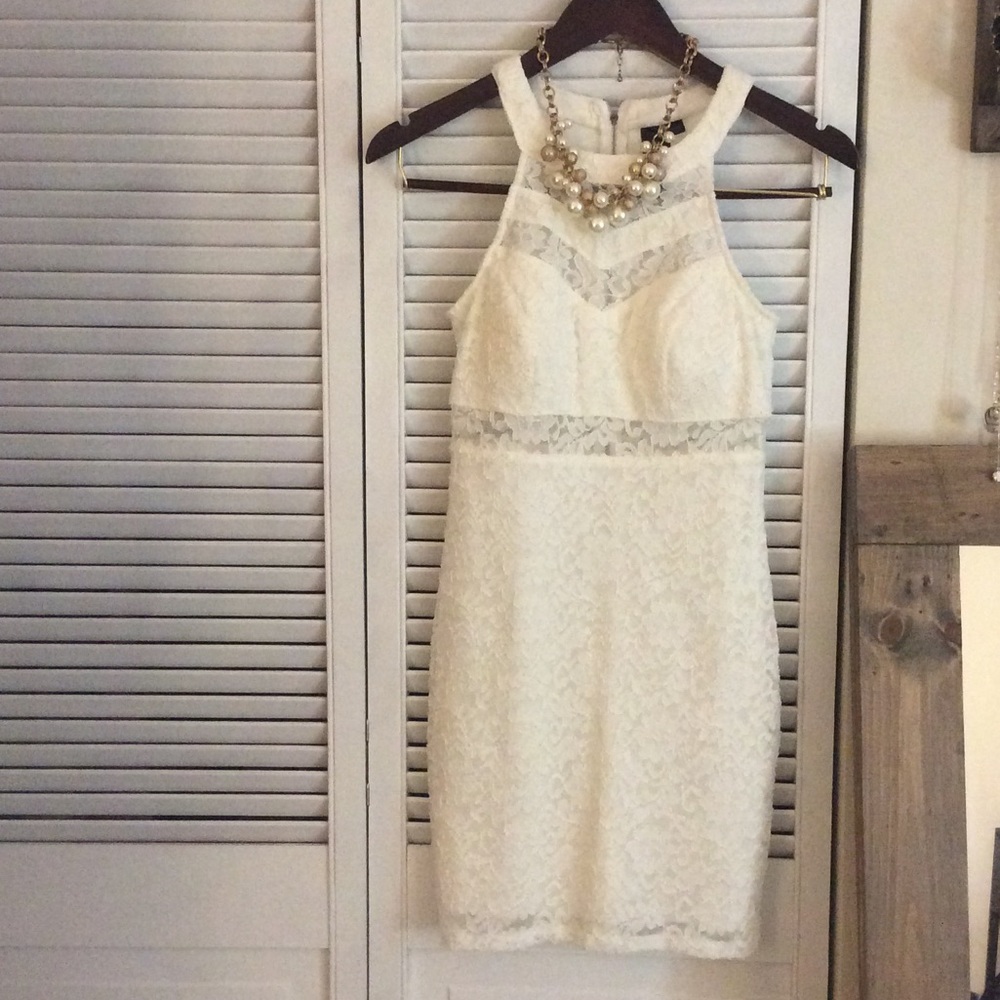 White lace dress