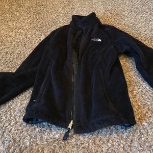 Fuzzy northface jacket