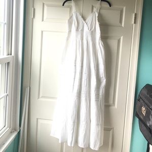 White maxi sun dress.