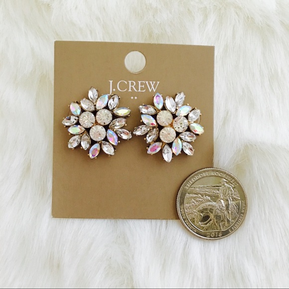 J. Crew Crystal Firework Earrings - Picture 2 of 2
